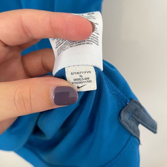 Nike Men’s Golf Tour Performance Polo Shirt Blue Dri-Fit Size Xlarge Activewear - Picture 2 of 5